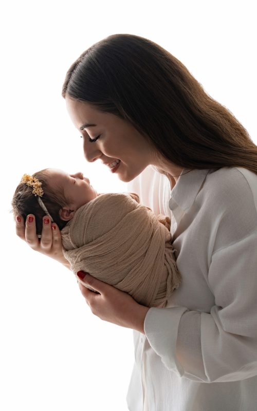 Newbornshooting mit Mama